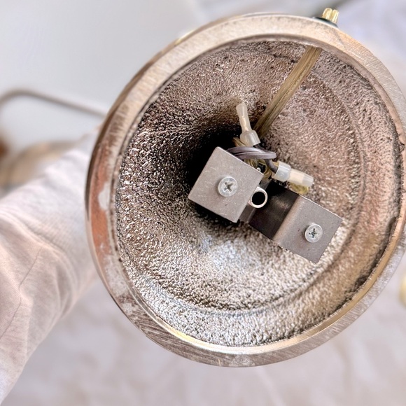 VINTAGE 15” Bankers Desk Lamp Elegant Chrome Matte Silver - Picture 13 of 16